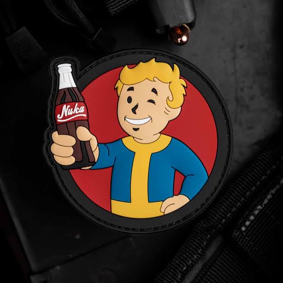 Fallout Vault Boy Pip-Boy Nuka Cola PVC Morale Patch