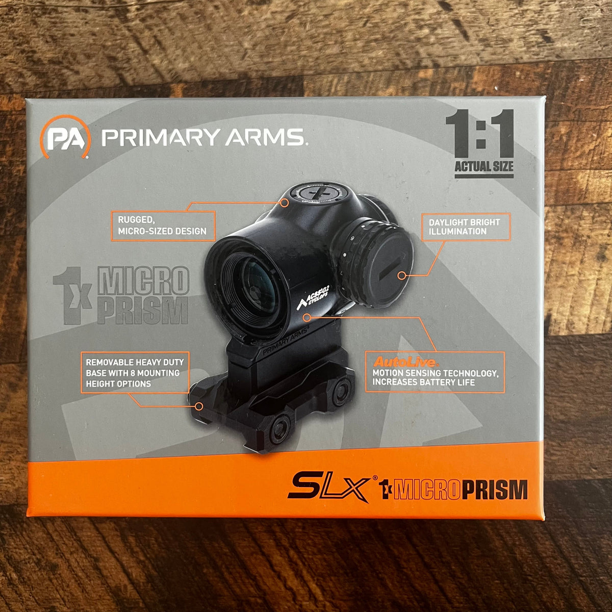 PRIMARY ARMS SLx Micro Prism 緑 Primary Arms SLx 1X MicroPrism Gen 2